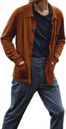 Todd Snyder Cotton Linen Pub Jacket In Dark Orange