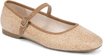 Life Stride Beloved Mary Jane Flat in Natural Tan at Nordstrom, Size 7.5