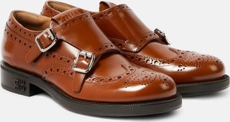 Miu Miu x Churchs Double Monk leather brogues