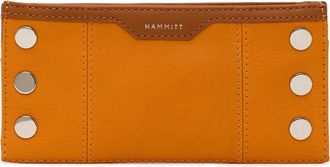 Hammitt 110 North Studded Leather Wallet in Tailored Tangerine/Silver at Nordstrom