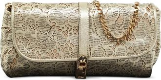 Burberry Clutch Theia con catena - Oro