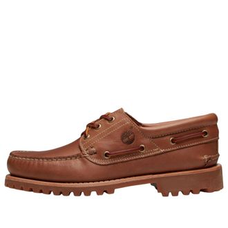 Timberland Authentic 3-Eye Lug Handsewn Boat Medium Brown TB0A2PDQAMX