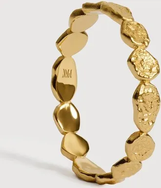 Monica Vinader Gold Capri Mini Stacking Ring