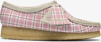 Clarks Wallabee Pink Check