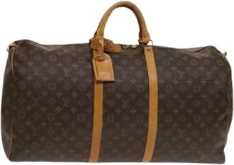 Louis Vuitton Vintage, unisex, Bruin, ONE Size, Pre-owned Canvas Weekendtas
