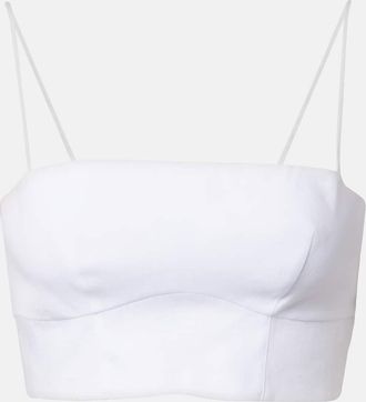 Gabriela Hearst Top cropped Blazie in lino