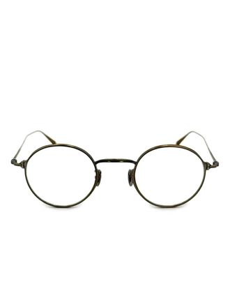 Eyevan 7285 186 round-frame glasses - Brown