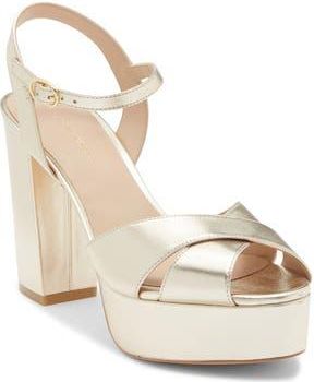 Stuart Weitzman Ivona Platform Sandal in Platino at Nordstrom Rack, Size 11.5