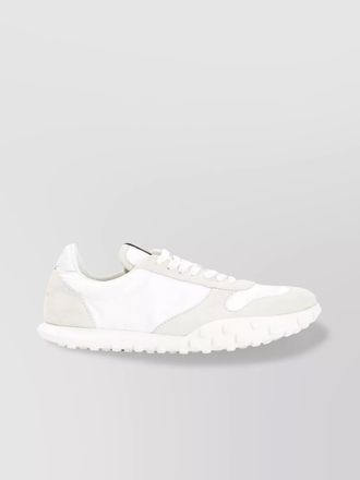 Jil Sander two-tone fabric low-top sneakers