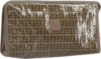 Fendi Pre-owned Clutches, female, Brown, Size: ONE SIZE Pre-owned Vintage Plastic Clutch