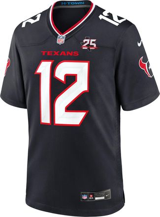 Nike Nico Collins Houston Texans 25th Season Nike Mens NFL Game Jersey in Blue | 67NM0B9F9HF-FY7