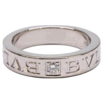 Bulgari White Gold White Gold (18K) Band Ring (Pre-Owned)