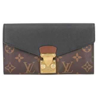 Louis Vuitton Pre-owned Wallets, female, Brown, Size: ONE SIZE Pre-owned Pallas Wallet