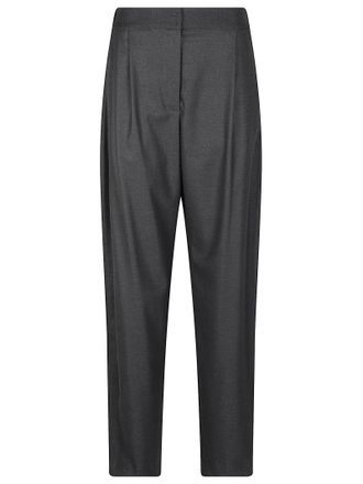 Ermanno Scervino Grey Relaxed-Fit Tapered-Leg Loose Pants