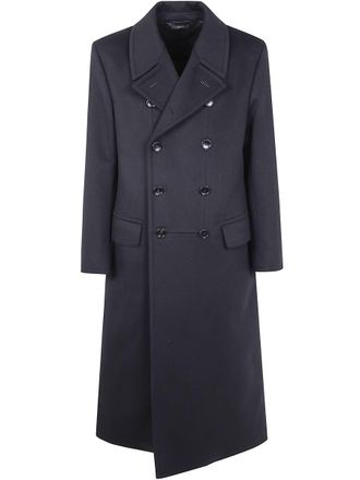 Tom Ford Pure Cashmere Luxury Melton Double Breasted Officier Coat