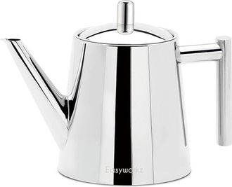 OEM Tetera De Acero Inoxidable De Doble Pared Con Infusor De T&eacute; Extra&iacute;ble, Perfecta Para Preparar Tu T&eacute; Favorito, 1000 Ml, Cromada