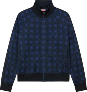 Kenzo Hoodies & sweatvesten, Heren, Blauw, 2Xl, Zip-through