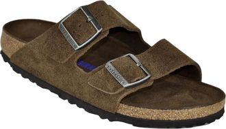 Birkenstock Arizona Soft Footbed Sandal in Carafe Leather Men Two-Strap