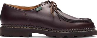 Paraboot Burgundy Michael Calf Leather Moccasin Toe Loafers