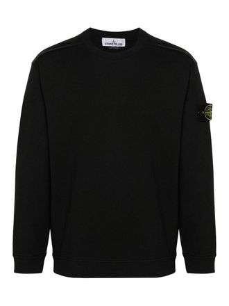 Stone Island Cotton Jersey Crewneck Sweatshirt