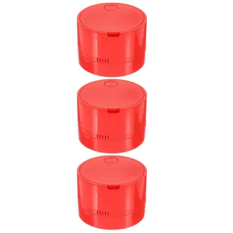 OEM Mini Aspiradora De Escritorio Port&aacute;til Con Cable, Color Rojo, De 3 Piezas