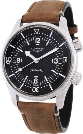 Longines Heritage Classic Automatic Black Dial Mens Watch L3.764.4.50.0