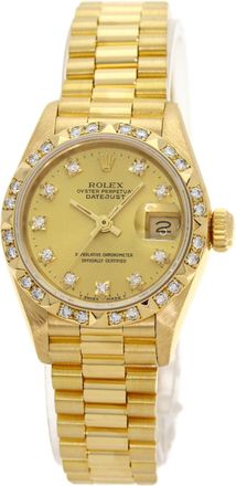 Rolex Datejust yellow gold (18K) Wristwatch (Pre-Owned)