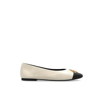 Tory Burch Charlie Ballet - Dames - Schoenen - Wit - Maat: 40 1/2 EU Leer