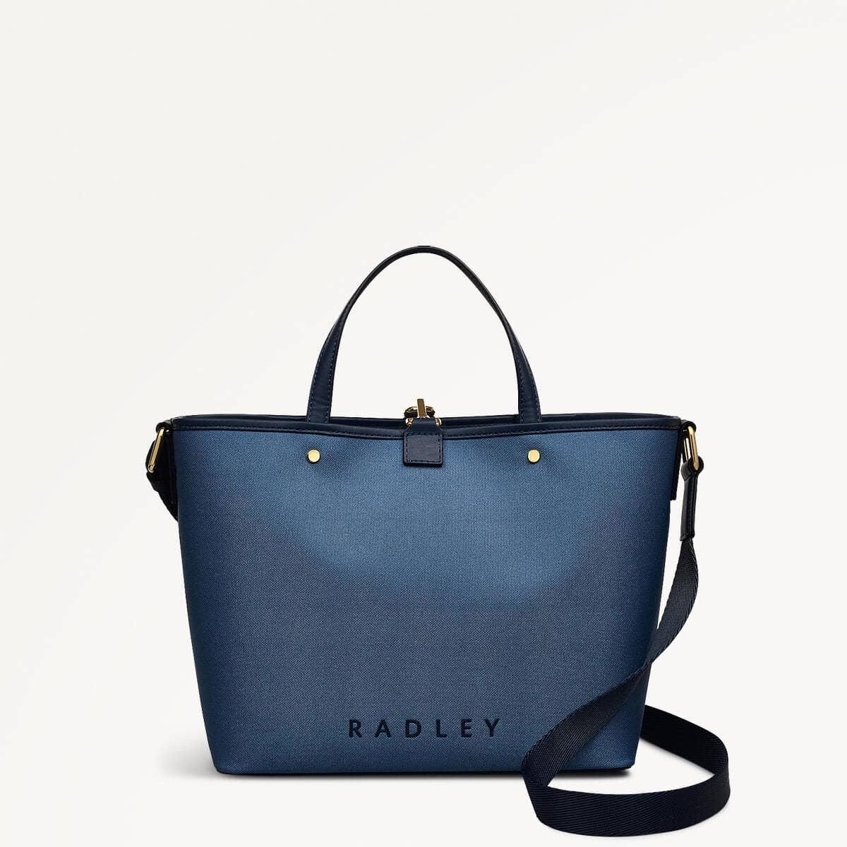 Radley ヴィンテージブルーミディアム ジップトップ トート Radley London: Blue Bags now up to −67% | Stylight