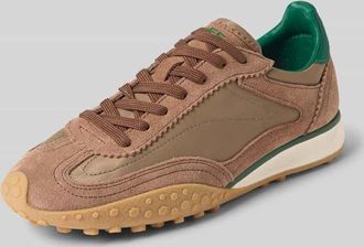 Hoff Sneaker aus Leder mit Label-Detail Modell BRIDGE in Dunkelbraun, Größe 37