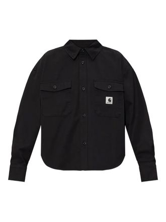 Carhartt Work in Progress buttoned patch-pocket shirt - Black