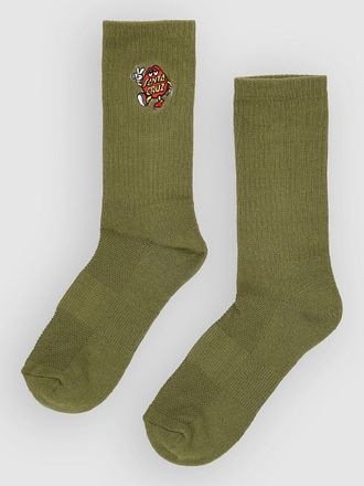Santa Cruz Dot Guy Socks verde