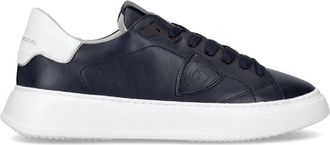 Philippe Model Sneakers Temple Tennis - Heren - Sneakers - Blauw - 40 EU - Katoen - Schoenen