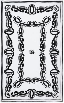 Dolce & Gabbana bandana-print beach towel - White