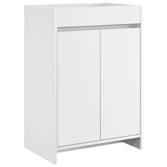vidaXL Gabinete De Ba&ntilde;o Debajo Del Lavabo Blanco 56 X 37,5 X 81 Cm Vidaxl