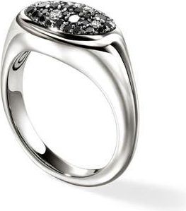 John Hardy Pebble Ring, Sterling Silver, Black Sand Diamond Pav&eacute; at Nordstrom Rack, Size 7