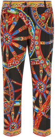 Dolce & Gabbana Broeken - Dames - Straight fit broeken - Veelkleurig - L - Broeken