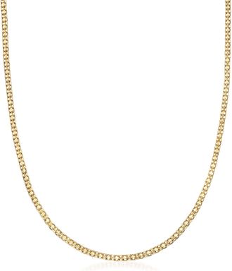 RS Pure by Ross-Simons Italian 14kt Yellow Gold Bismark-Link Necklace
