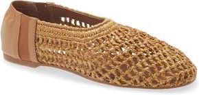 Steve Madden Meela Flat in Tan Raffia at Nordstrom Rack, Size 6.5