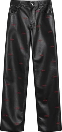 Loewe Pantalones de piel de cordero - Trousers - Mujer - Negro - S