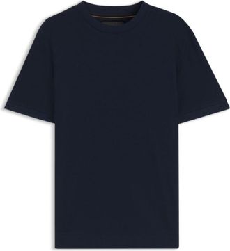 BOSS Cotton T-shirt with two-tone piqu&eacute; structure