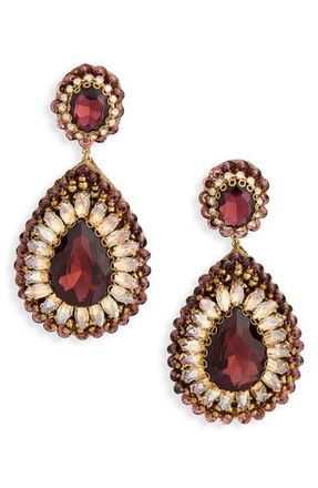 Deepa Gurnani Sisina Drop Earrings in Amethyst at Nordstrom