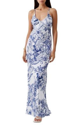 Melissa Odabash Floral Cover-Up Maxi Dress in Paloma at Nordstrom, Size X-Small