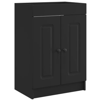 vidaXL Cabinet Debajo Del Fregadero Negro 78,5 X 37,5 X 81 Cm Vidaxl