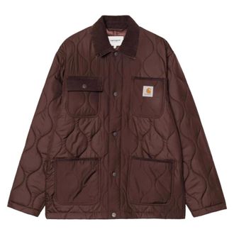 Carhartt Work in Progress Jassen, Heren, Bruin, M, Polyester, Oscar Chore Liner