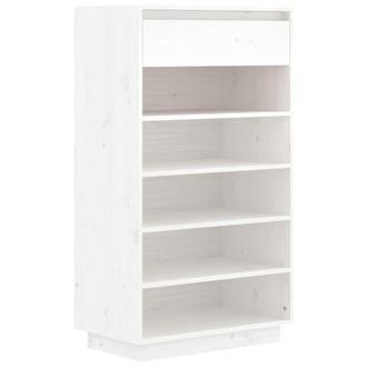 vidaXL Zapatero De Madera Maciza De Pino 60x34x105 Cm Vidaxl