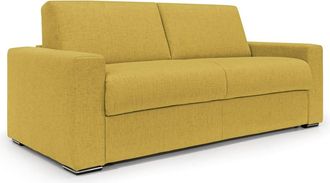Divani.Store Sof&aacute; convertible con colch&oacute;n h20 cm 220 cm amarillo