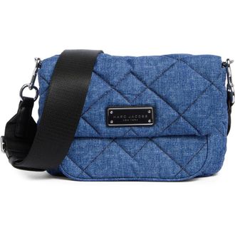 Marc Jacobs Denim Effect Quilted Crossbody Bag in Denim Blue at Nordstrom Rack