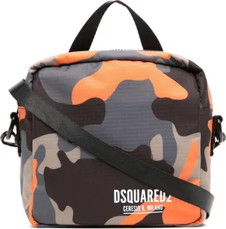 Dsquared2 camouflage-print messenger bag - men - Nylon - OS - Multicolour