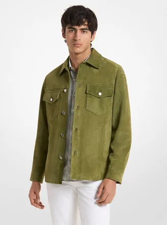 Michael Kors Suede Shirt Jacket